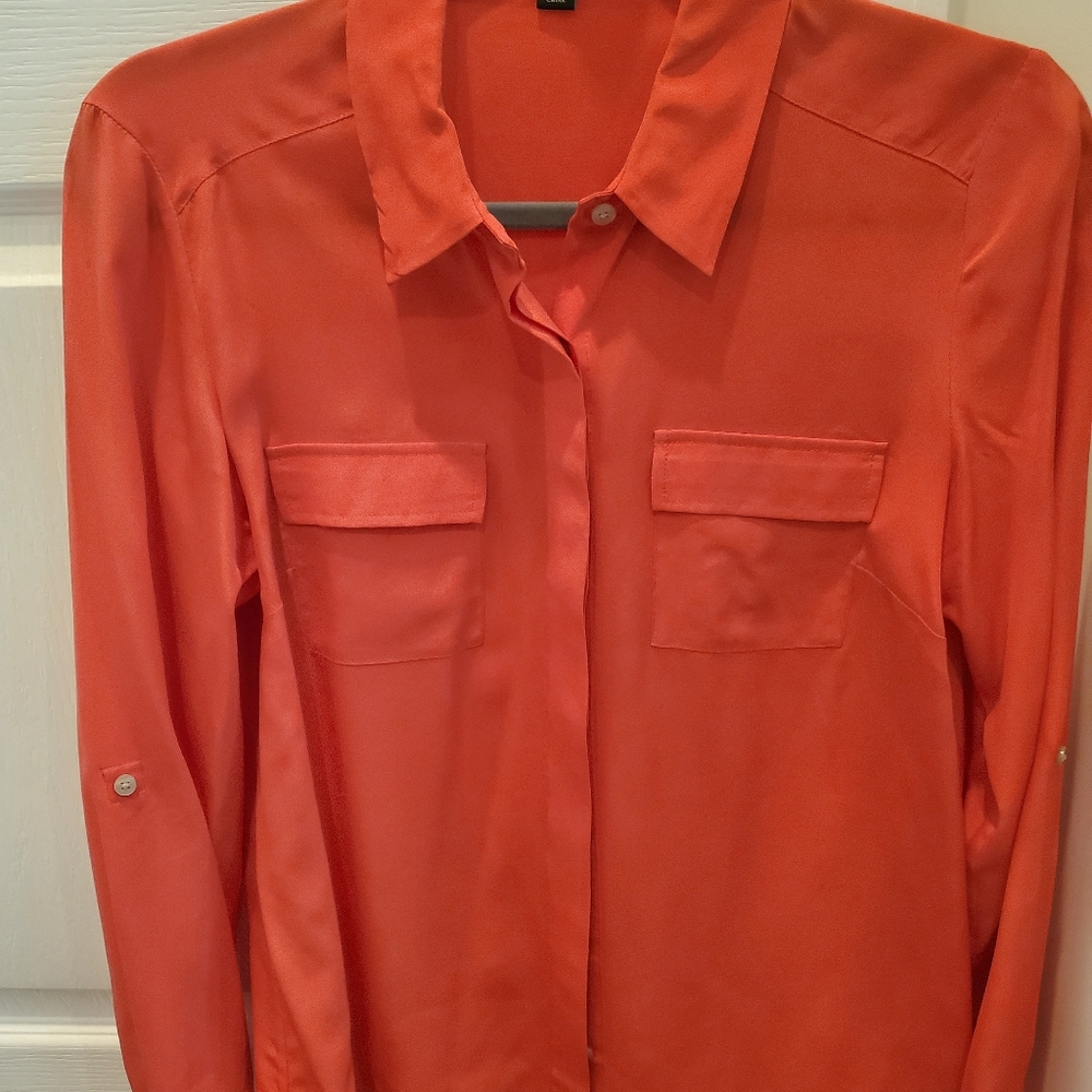 Beautiful orange dress button down